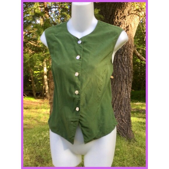 Fitted Silk Blouse, sz 10 - Picture 5 of 5
